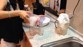 Making nut milk with a Hurom Slow Juicer Almond Milk Cashew Milk Etc [upl. by Heinrik]