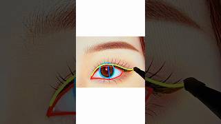 Eye easy drawing tutorial step by step drawing draw art eyes shorts short [upl. by Rennerb400]