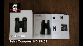 Unboxing del binocolo Zeiss Conquest HD 15x56 [upl. by Kaasi970]