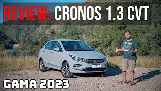 Review Fiat Cronos 13 caja automática CVT gama 2023 [upl. by Norihs209]