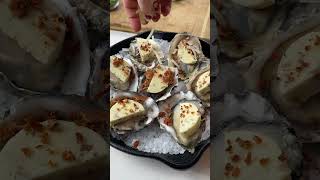 Charbroiled Oysters with Garlic Butter and Parmesan mediterraneanrecipe mediterraneanfood food [upl. by Yeneffit]