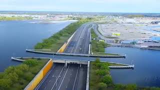 The Veluwemeer Aqueduct Netherlands Unique Water Bridge [upl. by Rahsab]