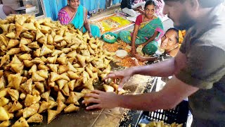 Very Huge Samosa Making Process Video  Biggest Samosa Making in Rajahmundry Samosa Hub Recipe [upl. by Sum]