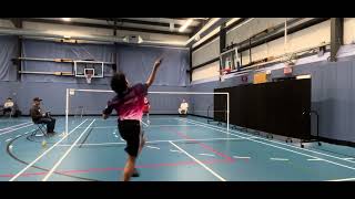 Badminton Alberta Junior Circuit Silver  Gian  Set 2 Round of 64  11082024 [upl. by Ettolrahs]