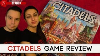 CITADELS  Board Game review [upl. by Adialeda]