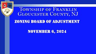 2024 Nov 06 Zoning Boaed of Adjustment [upl. by Burwell]