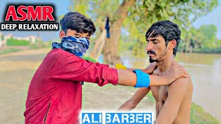 ASMR  ULTIMATE RELAXING HEAD amp BACK MASSAGE FOR DEER RELAXING 😴  PAKISTANI BARBER ALiasmrmassage [upl. by Donegan]