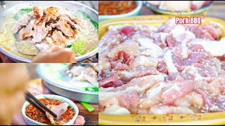 The best Pork BBQ  Sauce and Soup Recipe at home  หมูกระทะ [upl. by Llerrac139]