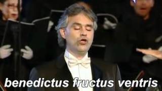 ANDREA BOCELLI AVE MARIA SCHUBERT Lyrics  traduzione [upl. by Stilwell198]