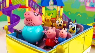 Best BLUEY amp PEPPA PIG Toy Learning Videos for Kids and Toddlers  Pretend Play by Nikis Playhouse [upl. by Burtis232]