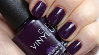 CND VINYLUX Weekly Polish  Application Tutorial amp Dry Time Test [upl. by Vassily]