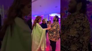 Nita ambani mukesh ambani with their grand daughter on anant and radhika merchant’s sangeet night [upl. by Notnilc]