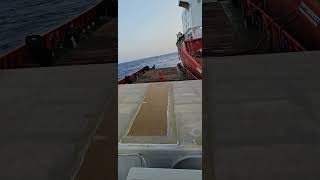 supply vessel STS transfer F Wtravel ocean ship [upl. by Forster]