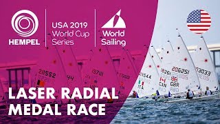 Laser Radial Medal Race  Hempel World Cup Series Miami USA [upl. by Matilde648]