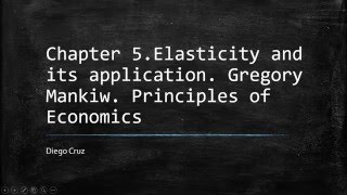 Chapter 5 Elasticity and Its application [upl. by Oirramed]