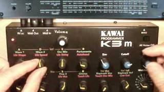 Kawai K3m synth realtime tweaking and Viscand 18 drumbox DIY CR78clone [upl. by Neenaej]