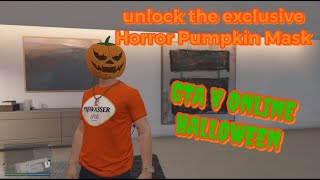 Unlocked the Horror Pumpkin Mask in GTA V’s Halloween Event Jack O’ Lantern Hunt  FREE Masks [upl. by Garett429]