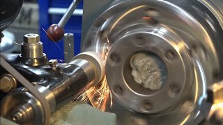 ReGrinding a Lathe Spindle Nose [upl. by Bedad]