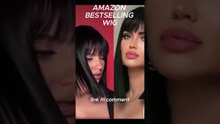 Amazon Bestselling Wig under 30  Short Straight Black Bob Wig with Bangs amazonwigs [upl. by Fisa]