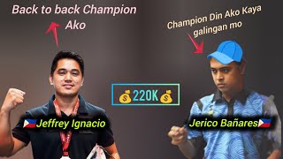 Jerico Bañares 🆚 Jeffrey Ignacio  10ball Parihas Race to 11  MG 220k Prize Champion [upl. by Ylahtan351]