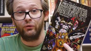 Marvel Comics Review The Infinity Gauntlet Deluxe Edition [upl. by Nhor]