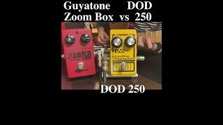 DOD 250 vs Guyatone ZOOM BOX dod guyatone guitarpedals guitar fractalaudio [upl. by Ahsinej]