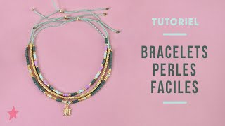 TUTORIEL  Bracelet Perles Miyuki Facile  Idée Cadeau DIY Bijoux [upl. by Tiny]