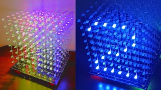 Making a 8x8x8 RGB LED Cube [upl. by Annay]