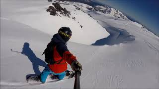 Snowboarding Nevados de Chillan Agosto 2017 [upl. by Eilyw]