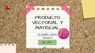 2 Producto Vectorial y Matricial [upl. by Hallutama]