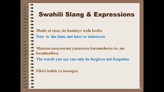 30 Swahili Slang and Expressions You Need to Know [upl. by Amrac]