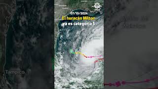 El huracán Milton se intensificó a categoría 5 y se encuentra en el Golfo de México 🌀⛈️ [upl. by Eniotna111]