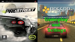 Need for Speed ProStreet Gameplay and Settings  PPSSPP [upl. by Rodenhouse485]