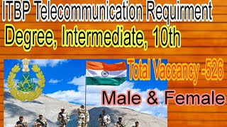 ITBP Telecommunication Official Notice  ITBP Notice [upl. by Phila671]