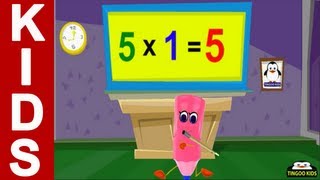 5 Times Table Song  kids songs amp nursery rhymes in English with lyrics [upl. by Magdalena779]