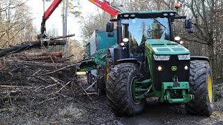 John Deere 8360R mit Jenz Hacker HEM 593 Z [upl. by Inava]