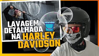 LAVAGEM DETALHADA HARLEY DAVIDSON DETALHAMENTO [upl. by Ob]