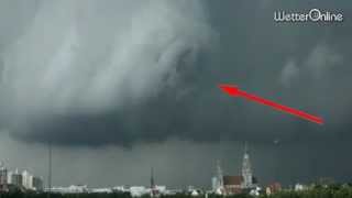 Rotierende Böenfront  Hagelunwetter bei München [upl. by Sibyls]