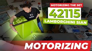 Building the fastest LEGO® MOD series  42115 Lamborghini Sián  Motorizing the rear wheel drive [upl. by Joappa]