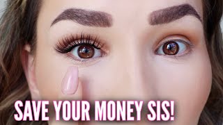 DIY Permanent Eyelash Extensions That ANYONE CAN DO 👀 [upl. by Anauq]