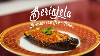 BERINJELA RECEITAS  RECHEADA COM CARNE MOÍDA [upl. by Hoag]