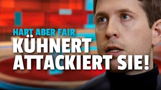 Hart aber Fair Kühnert sprengt die Sendung [upl. by Ailimat]