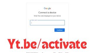 Ytbeactivate Sign Into YouTube TV And Enter Code [upl. by Ellevart991]