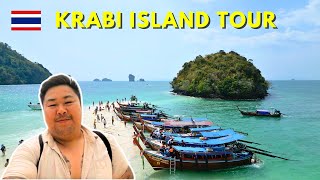 Krabi Islands Snorkelling Tour With Sunset Beach Dinner  Ao Nang Boat Tour Thailand Travel Vlog 🇹🇭 [upl. by Yuma]