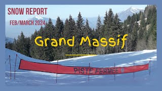 FLAINE  Grand Massif  SNOW REPORT February 29th 2024 [upl. by Adur154]