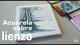 Acuarela sobre lienzo  Watercolor on canvas [upl. by Asile]