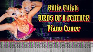 Billie Eilish  BIRDS OF A FEATHER Piano Cover Tutorial billieeilish piano [upl. by Atteugram]