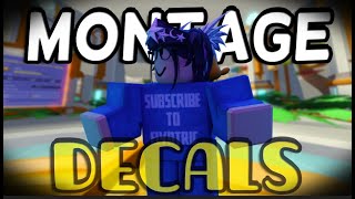 Decals  Roblox Bedwars MONTAGE [upl. by Heilman741]