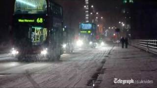 Big freeze London hit by snow overnight [upl. by Llenna]