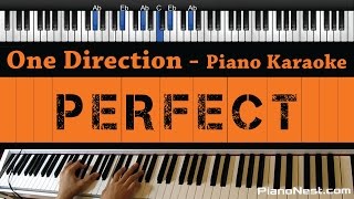 One Direction  Perfect  Piano Karaoke  Sing Along  Cover with Lyrics [upl. by Enaira552]